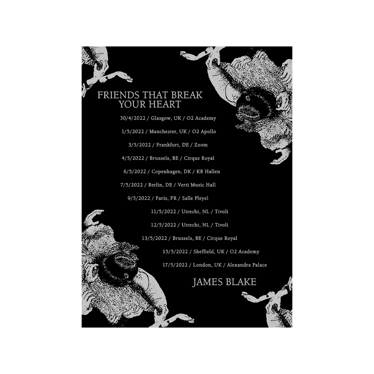 James Blake - 2022 Tour Poster